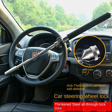 Anti-Theft Steering Wheel Lock for Cars – Universal Fit