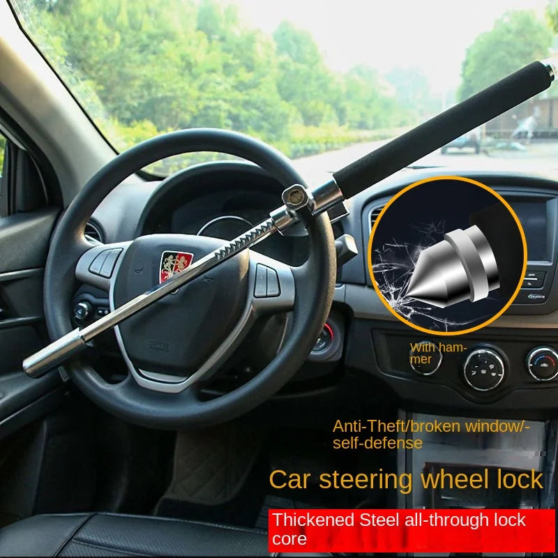 Anti-Theft Steering Wheel Lock for Cars – Universal Fit